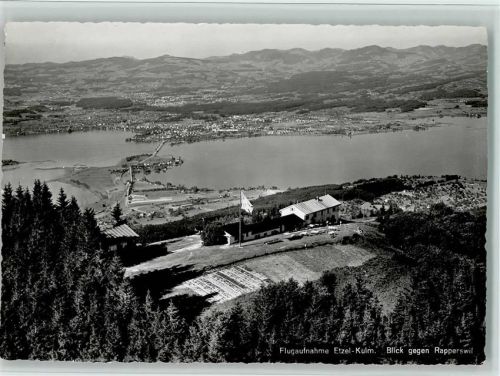 8835 Feusisberg - Flugaufnahme Etzel-Kulm Blick gegen Rapperswil