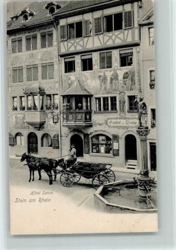 8260 Stein am Rhein - Hotel Sonne Pferdekutsche Brunnen