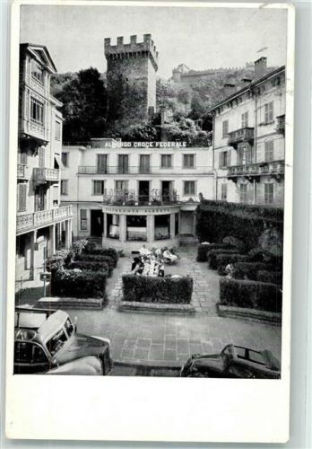 Bellinzona Hotel Croce Federale Gasthaus Ristorante Albergo Oldtimer Omnibus