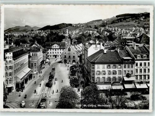 9000 St. Gallen S. Gallo - Hechtplatz Oldtimer Trambahn