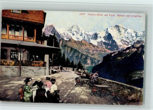 Interlaken Harder-Hôtel mit Eiger, Mönch und Jungfrau