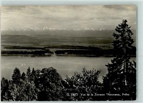 Prêles 1972 Vue de la Terrasse Panorama Preles