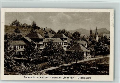9113 Degersheim 1927 - Badetablissement der Kuranstalt Sennrüti