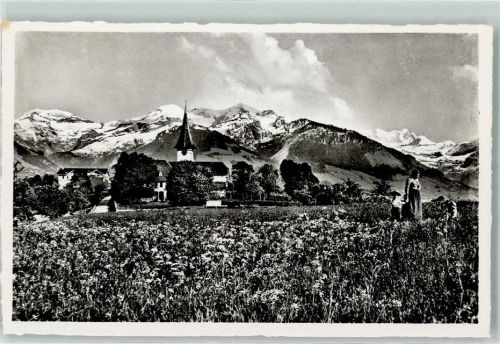Aeschi b. Spiez Kirche Niesen