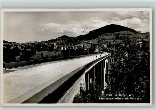 9000 St. Gallen S. Gallo - Fürstenlandbrücke mit Bruggen
