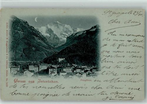 Interlaken 1901 Jungfrau
