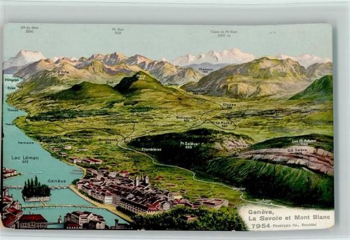 Genève La Savoie et Mont Blanc