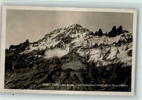 Leukerbad Rinderhorn Blick von der Flühalp