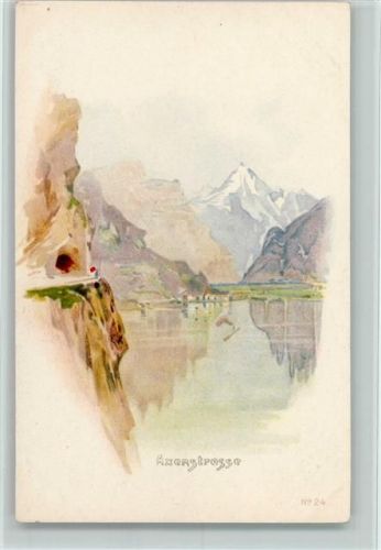 1898 Lithographie Vouga & Cie Nr. 24 - Axenstraße