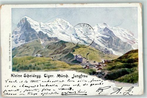 Scheidegg 1901 Kleine Scheidegg Eiger Mönch Jungfrau