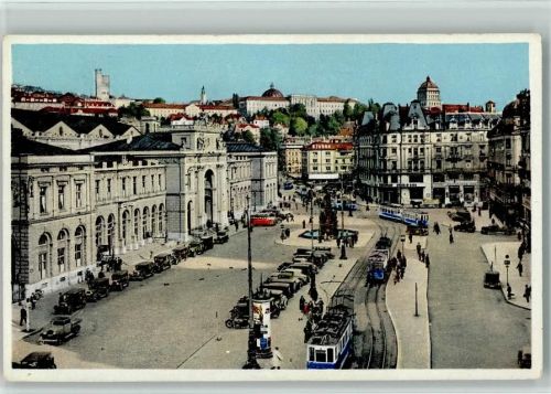 Zürich Bahnhofplatz Oldtimer Tram