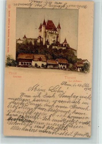 Thun 1901 Schloss