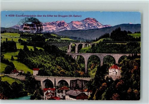 9000 Bruggen - Eisenbahnbrücken über die Sitter