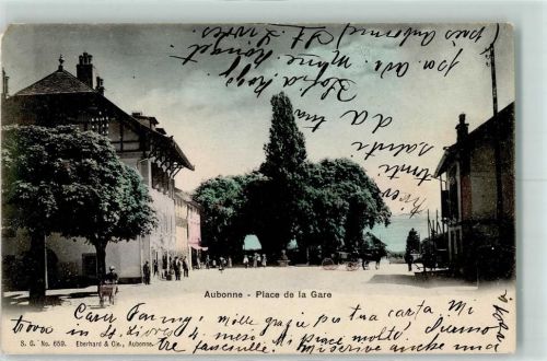 Aubonne 1904 Place de la Gare