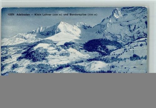 Adelboden BE 1916 Klein Lohner und Bonderspitze