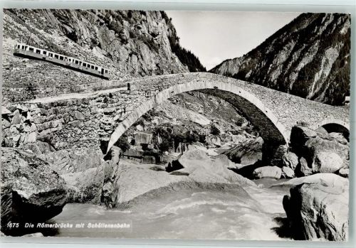 Schöllenen Römerbrücke Schöllenenbahn