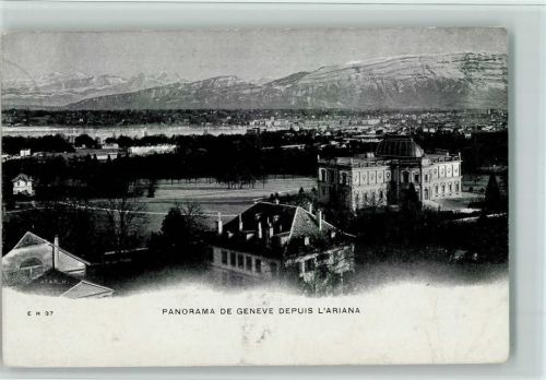 Genève Panorama de Genève depuis L'Ariana