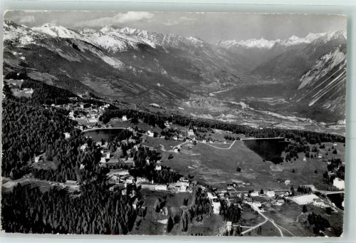 Crans-sur-Sierre 1958 et la plaine du Rhone