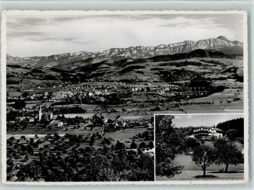 9030 Abtwil SG St. Josefen - Kurhaus Säntisblick 2-Bildkarte