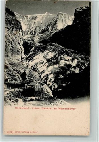 Grindelwald Unterer Gletscher mit Viescherhörner
