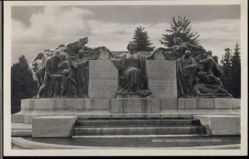 um 1930-40 Bern, Welttelegraphendenkmal/memorial of the world telegraph,Edition Photoglob Co. AKU2