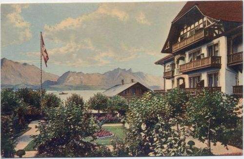 um 1920/30 Hilterfingen, Hotel Wildbolz AKU2