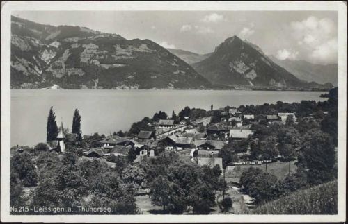 1932 Leissingen: Am Thunersee,A. Beer AKU2