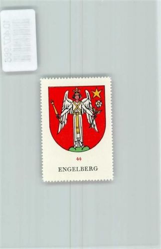 6390 Engelberg - Vignette Wappen Kaffee Hag ca 1920-1940 Engel