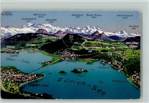 8330 Pfäffikon ZH - Landkarte Zürich-See