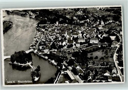 4310 Rheinfelden 1952 Foto AK Luftbild AK