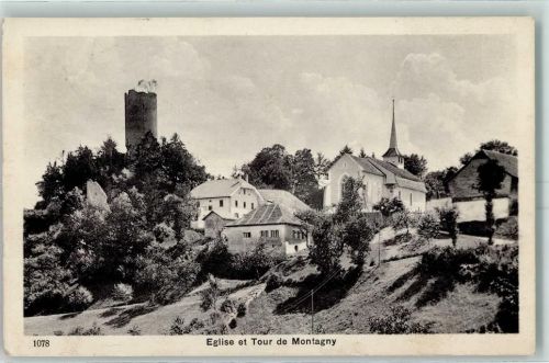 1774 Montagny-les-Monts 1912 - Eglise et Tour de Montagny Feldpost