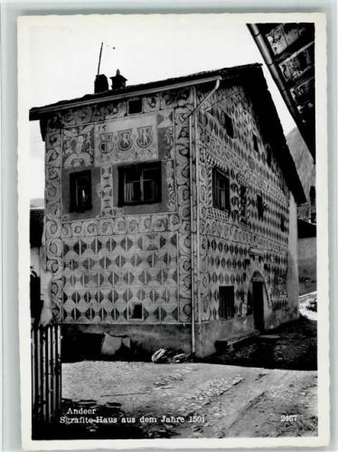 7440 Andeer - Sgrafito-Haus aus dem Jahr 1501