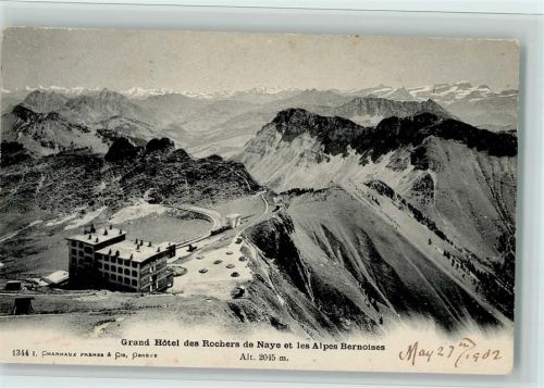 Rochers de Naye Grand Hôtel et les Alpes Bernoises