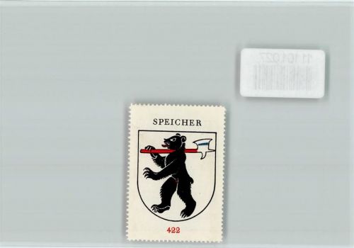 9042 Speicher - Vignette Wappen Kaffee Hag ca 1920-1940 Speicher