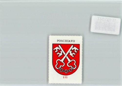Poschiavo Vignette Wappen Kaffee Hag ca 1920-1940