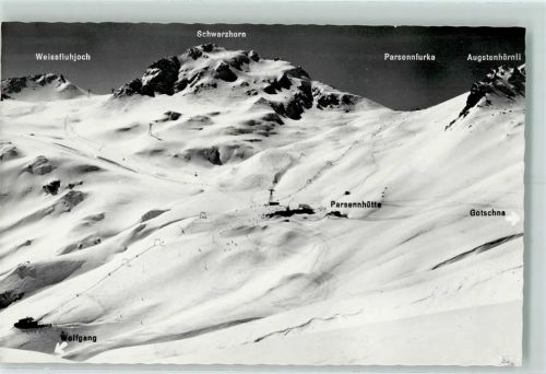Parsenn - Parsenn-Hütte mit Weissfluhjoch-Bahn und Furka-Lift