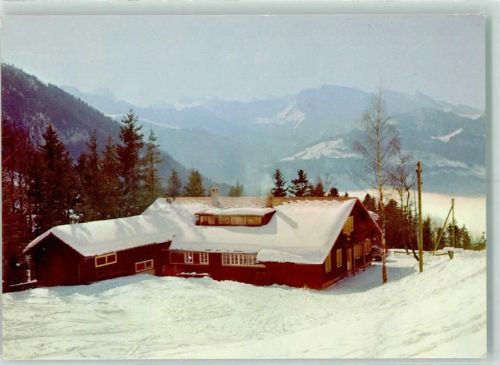 6442 Gersau - Ferienhaus Obergschwend Flugaufnahme Winter