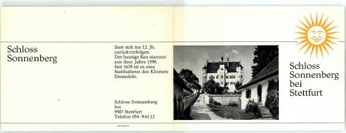 9507 Stettfurt Klapp AK Schloss Sonnenberg