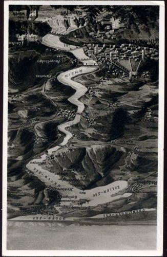 1954 - Schaffhausen, Rheinfall, Zeller-See, Boden-See, Schweiz,Gebr. Metz Tübingen AKU1