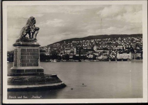 um 1930/40 - Zürich und See, Zürileu, Kant: Zürich, Schweiz.,A. W. Rosenzweig AKU1