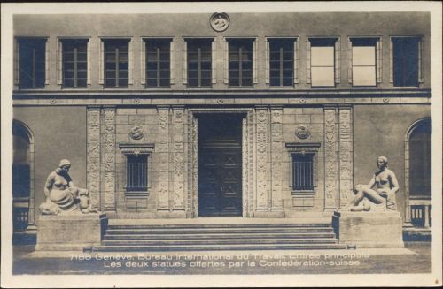 um1930/40 - Geneve, internationales Büro des Travali. K: Genf. Schweiz. Nr. 7186.,Phototypie Co. AKU1