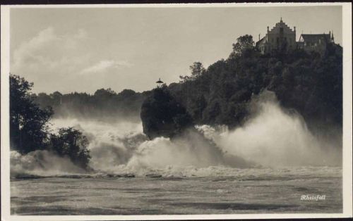 um 1930 - Schaffhausen, Schweiz, Rheinfall,Wehrliverlag Kirchberg AKU1