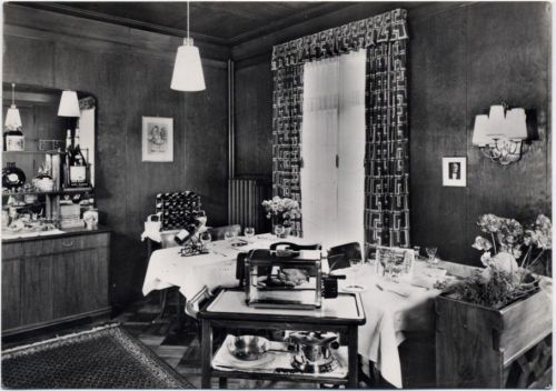 um 1950/60 - Zürich, Kanton Zürich, Restaurant, Gaststube (lounge), Schweiz,H. Grau-Giudici AKU2