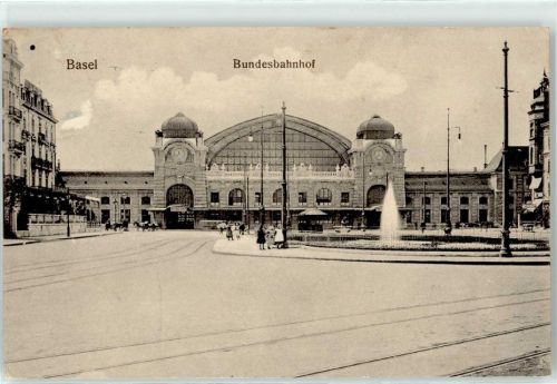 4000 Basel Bâle 1908 - Bundesbahnhof