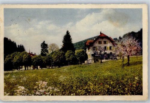 4438 Langenbruck Lithographie Basler Kinderheilstätte Obere Au