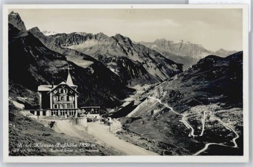 Klausen - Hotel Klausen-Paßhöhe, Windgälle, Sustenhörner, Urirotstock AKU2