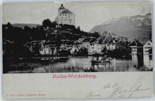 9470 Buchs SG Künstlerkarte Werdenberg AKU2