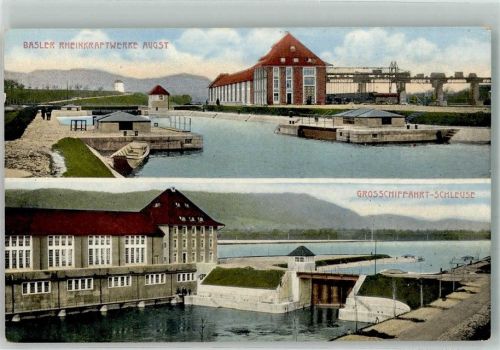 4000 Basel Bâle - Rheinkraftwerke Grossschifffahrt-Schleuse
