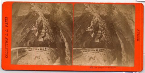 7312 Pfäfers - Stereofoto Format ca. 18 x 9 cm