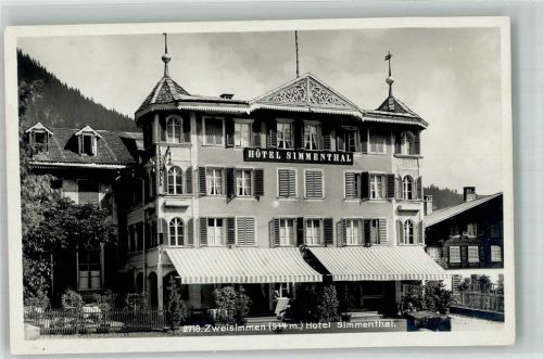3770 Zweisimmen Foto AK Hotel Simmenthal